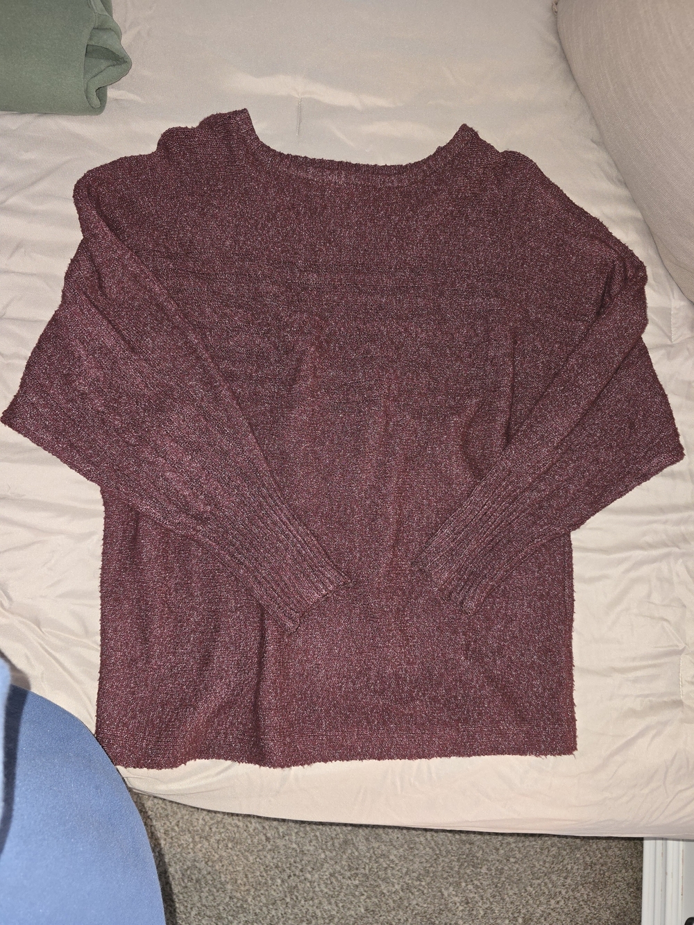 Maurices Women's Burgundy Crew Neck Sweater